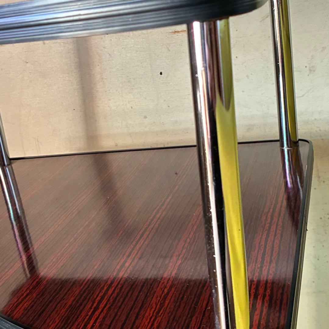 国産ヴィンテージ レトロ コーナーテーブル ミッドセンチュリー スペースエイジ