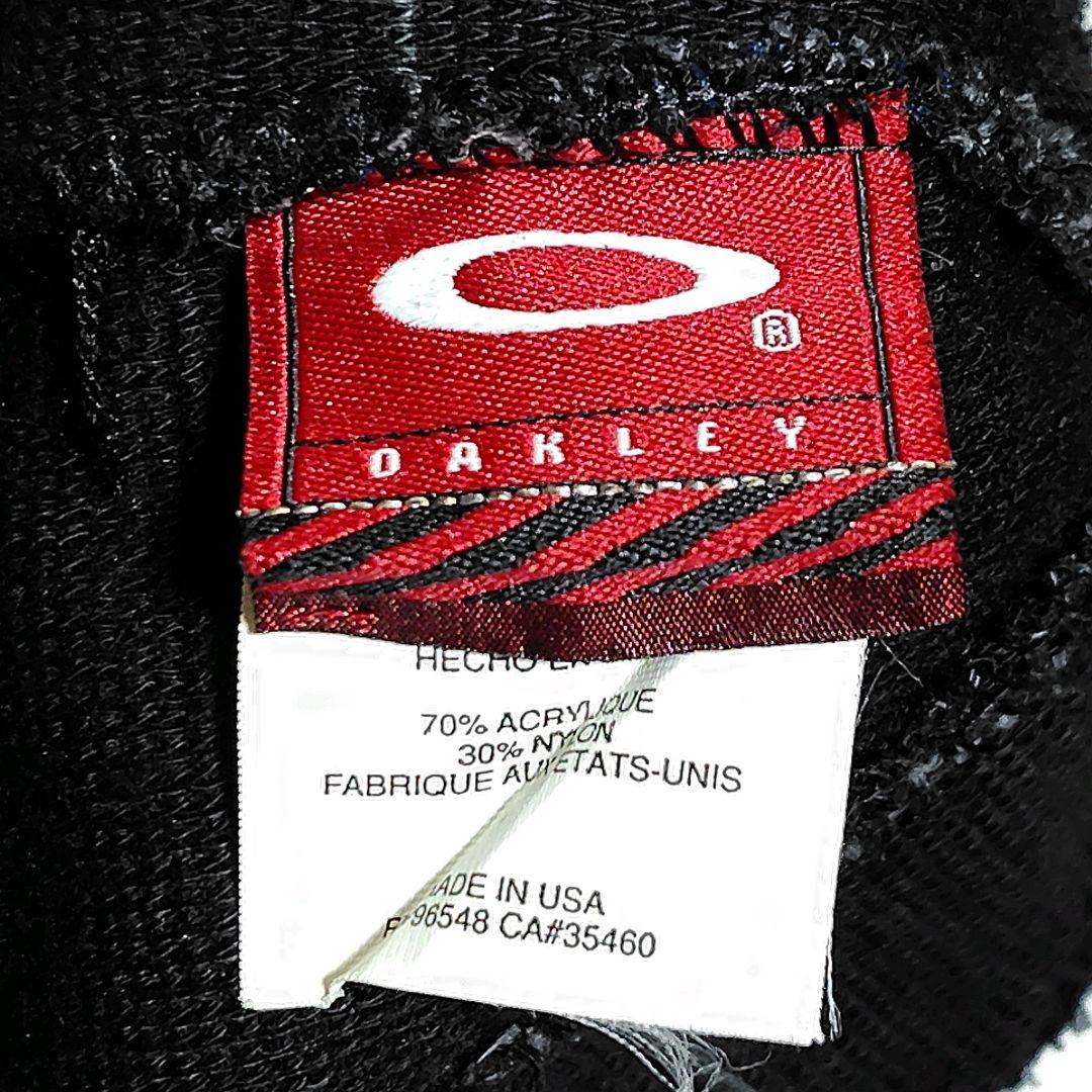 OAKLEY 90s 00s USA製 ビーニー ニット帽 ブラック 赤タグ