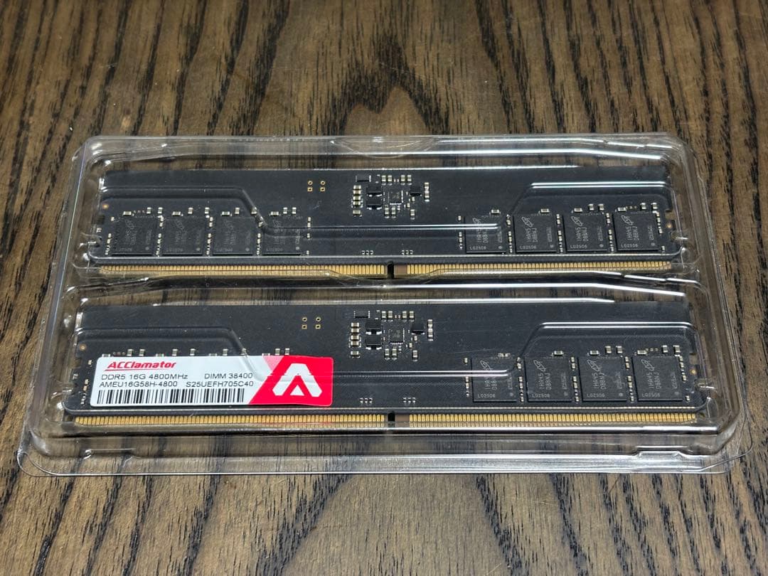 O*s様 Acclamator DDR5 4800MHz 16GB×2枚