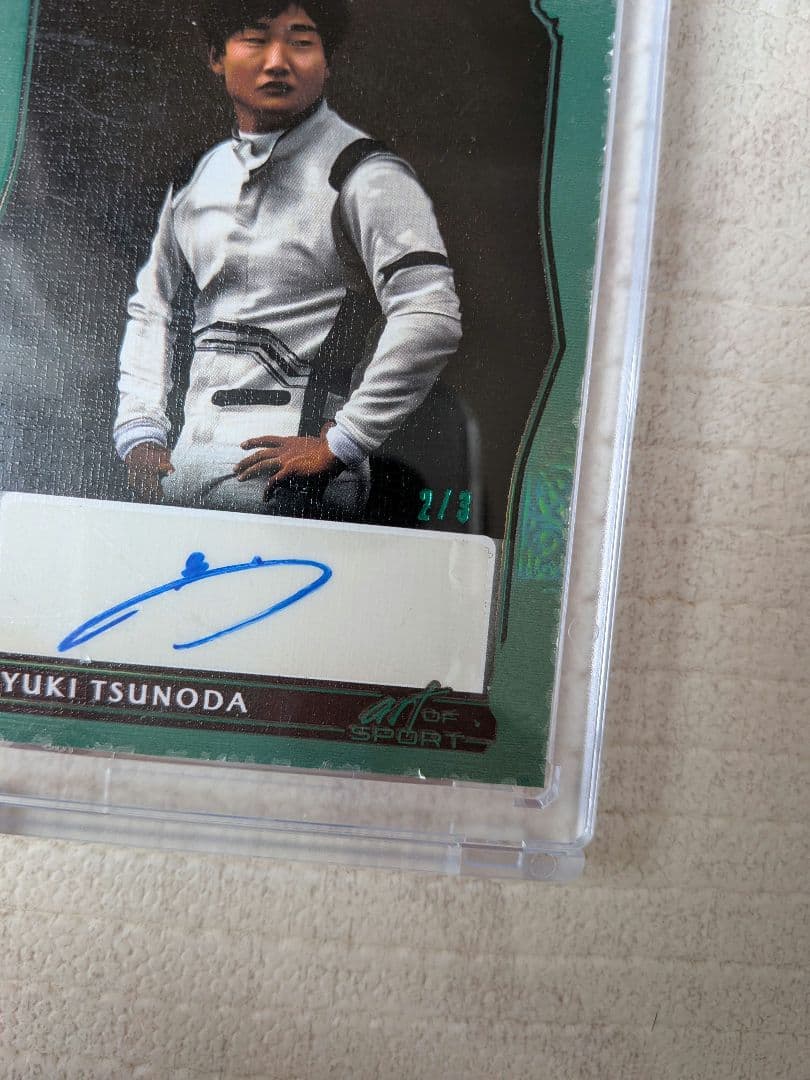 角田裕毅 直筆サインカード　F1 auto　レリック　セット　topps