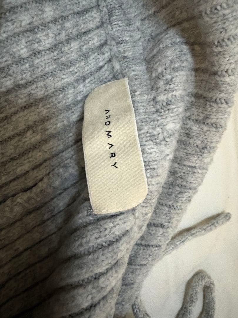 スカート andmary Wendy flare mini dress gray