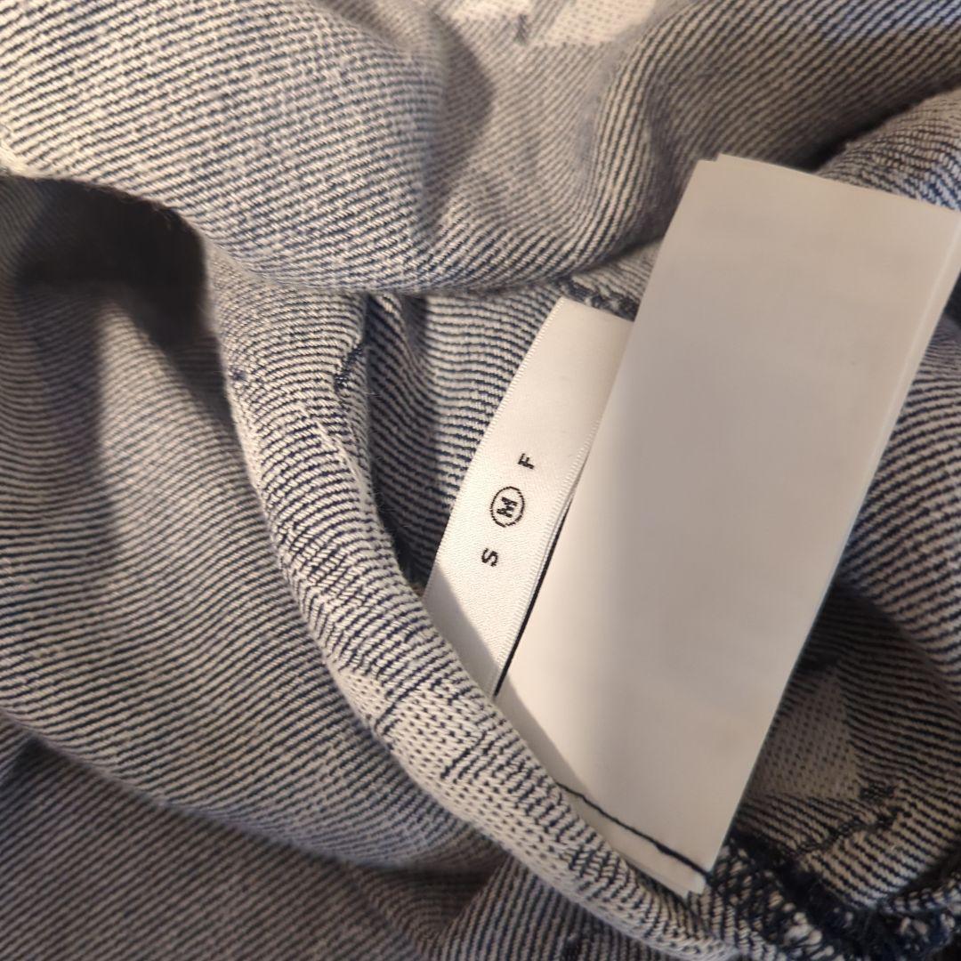 Ameri　FLOWER CUT JACQUARD DENIM DRESS