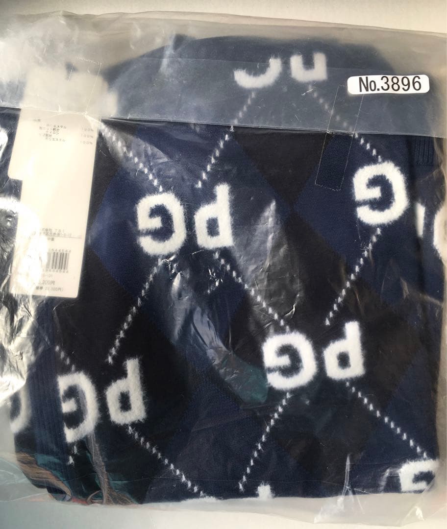 【PEARLY GATES】秋冬 アーガイル ニット ひざ丈スカート・1番M