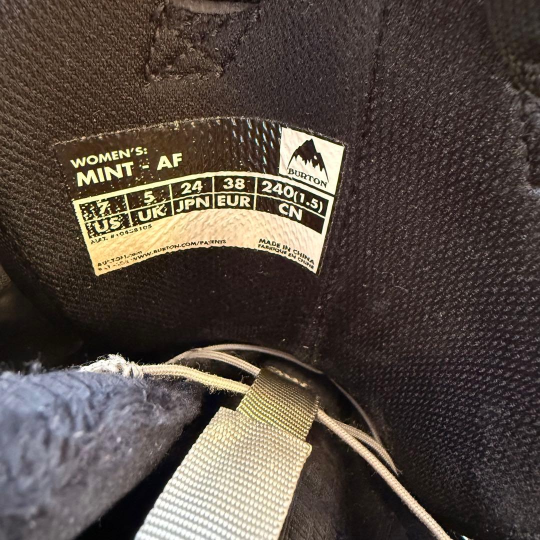 Burton board Bootsブラックスノーボードブーツ女性用