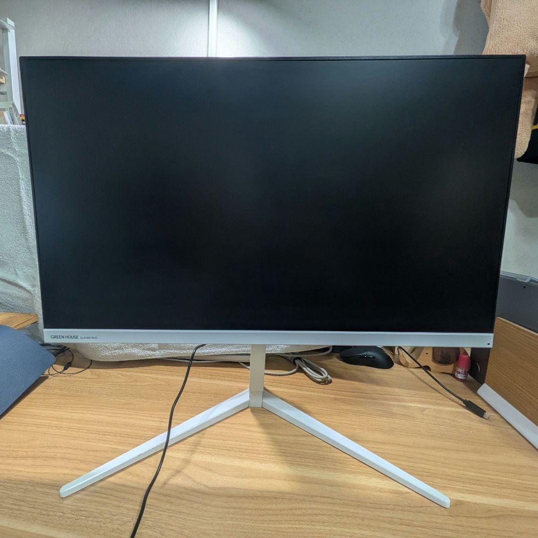 GREEN HOUSE ゲーミングモニタ　GH-ELCG238A-WH ホワイト