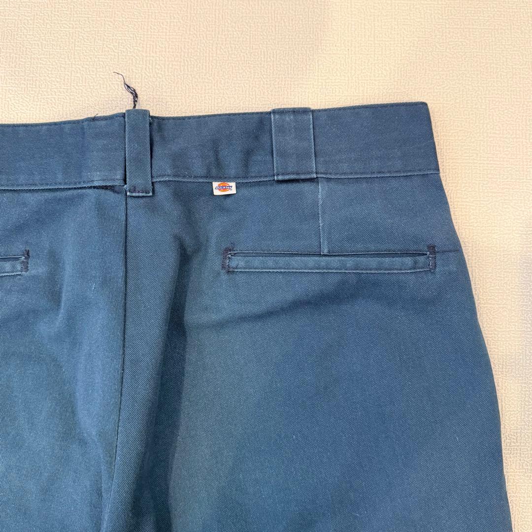【チビタグ】Dickies 874 w34 80’s USA製　ネイビー　ブルー