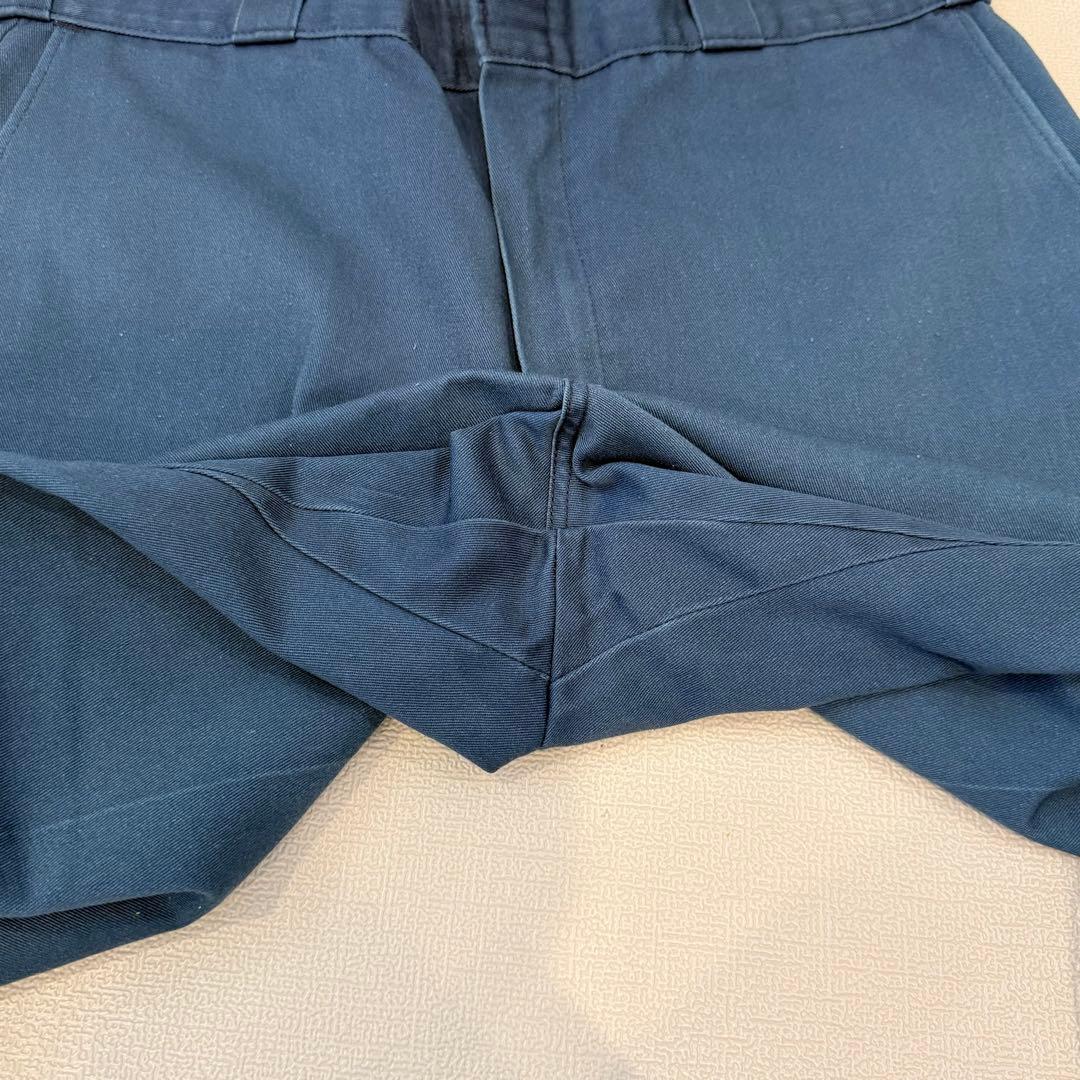 【チビタグ】Dickies 874 w34 80’s USA製　ネイビー　ブルー