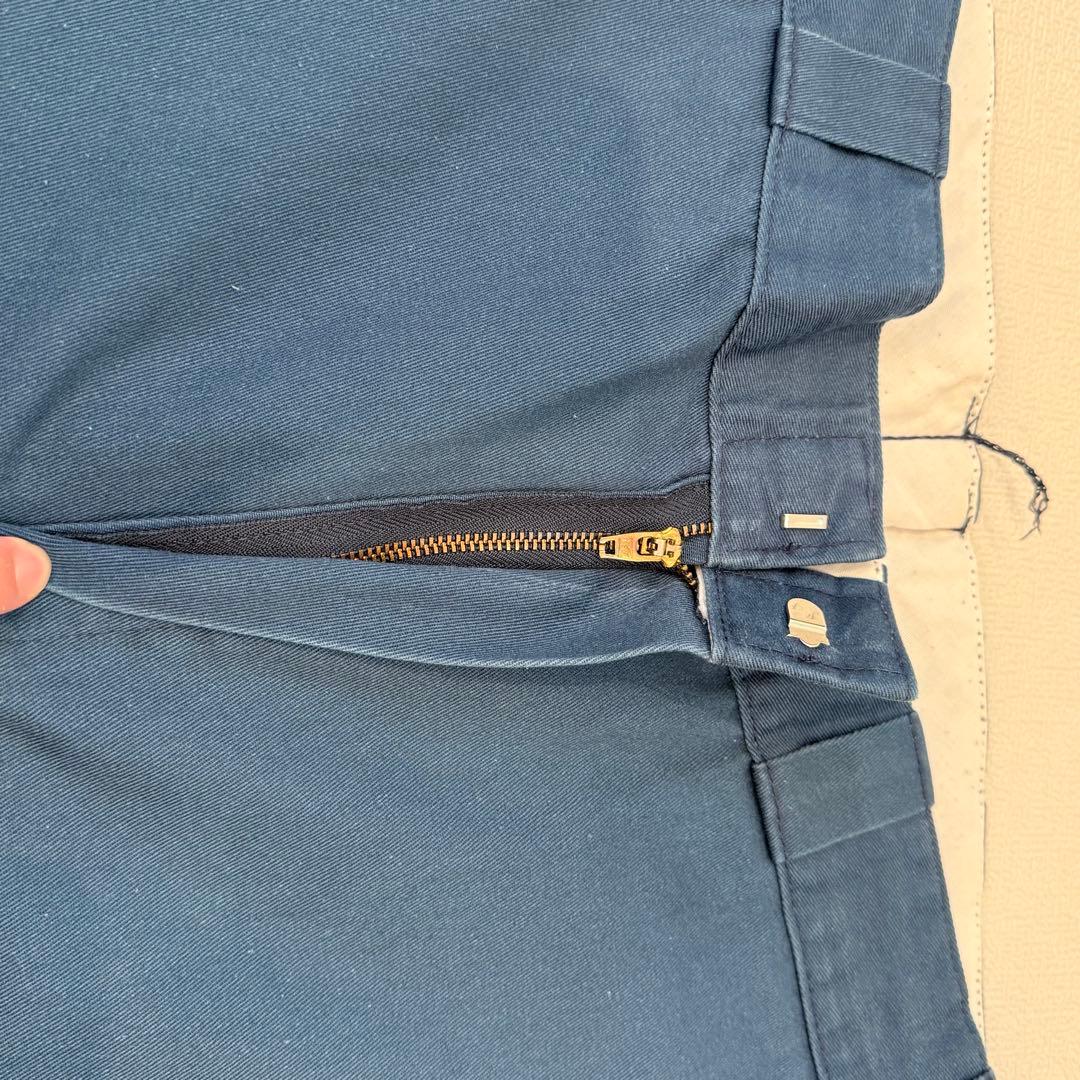 【チビタグ】Dickies 874 w34 80’s USA製　ネイビー　ブルー