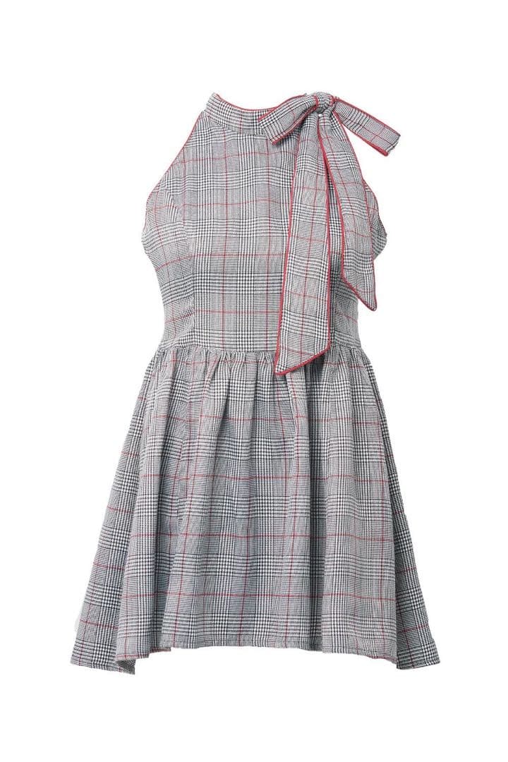 新品未使用品 BELEAR MIMI グレンチェックフレアミニ ワンピース