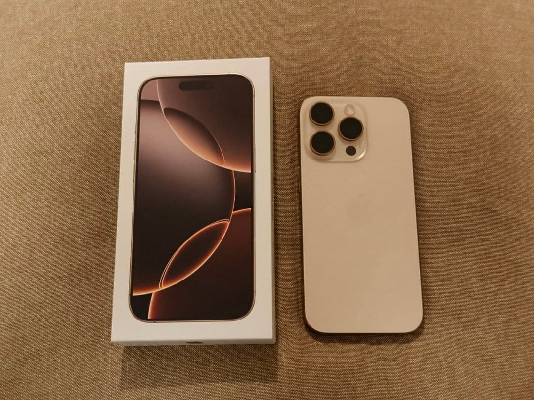 【美品】iPhone16Pro 128GB デザートチタニウム