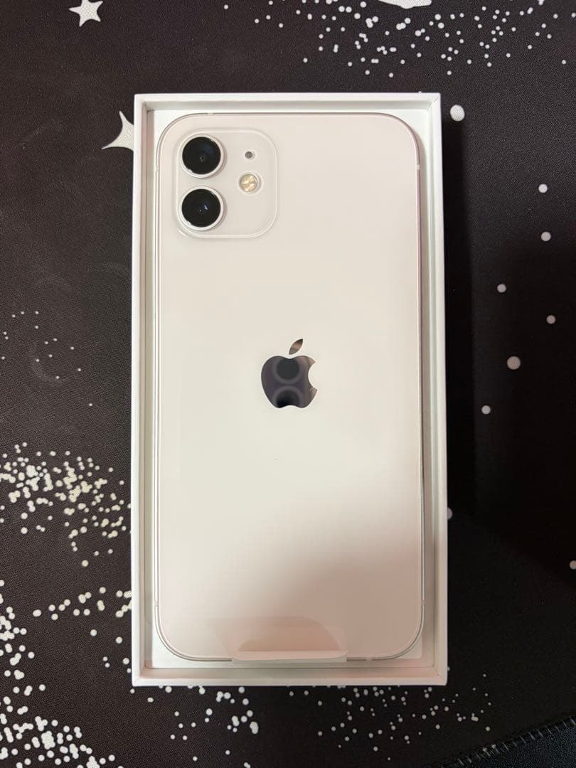 【美品】iPhone12 128GB　ホワイト　Applecare+交換品