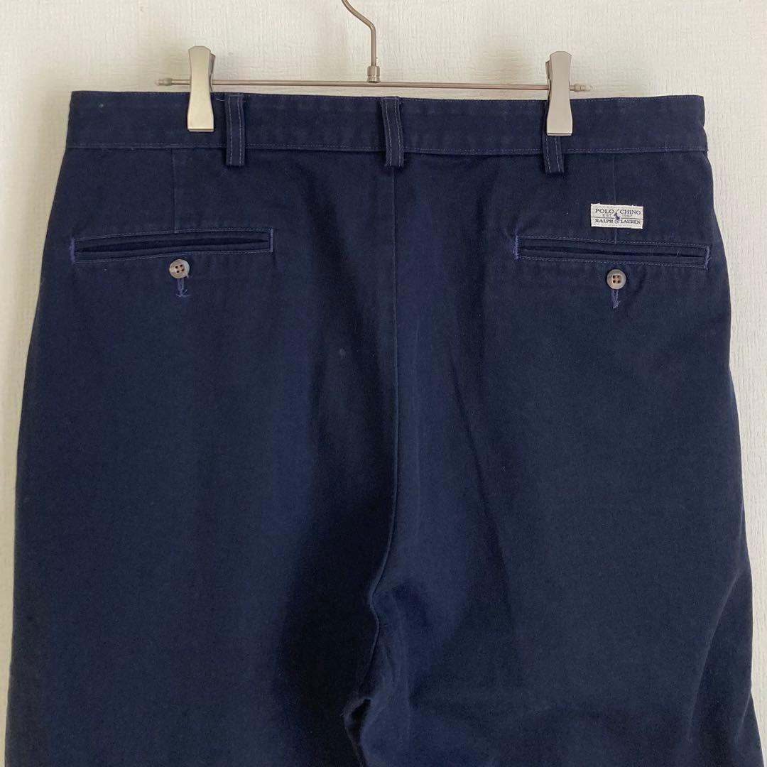 【USA製】ポロチノ アンドリューパンツ ラルフローレン ネイビー 36×30