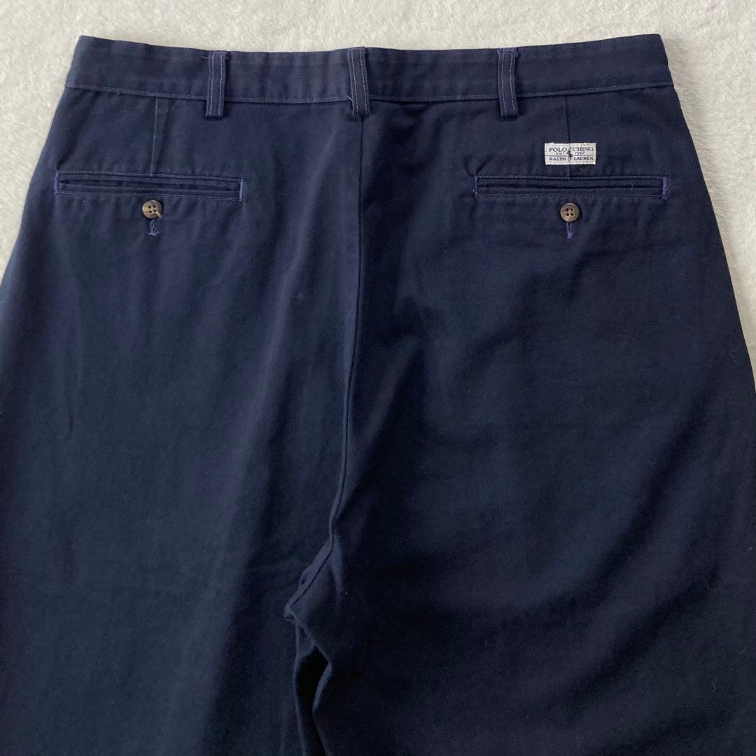 【USA製】ポロチノ アンドリューパンツ ラルフローレン ネイビー 36×30