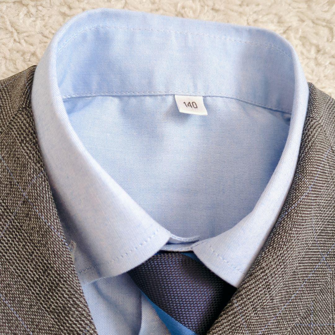 【美品】ワンダーファクトリー　フォーマルスーツ　6点セット　グレー　スリーピース