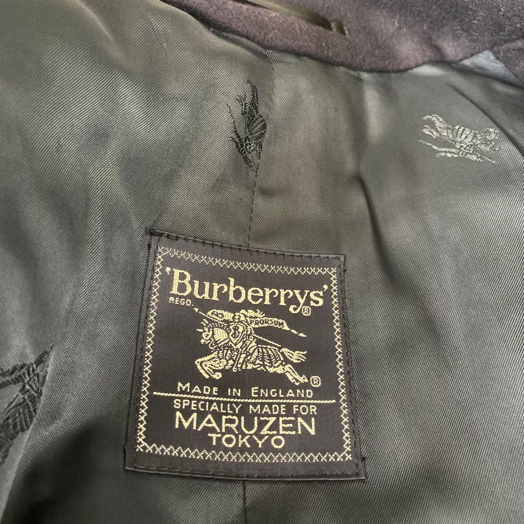 BURBERRY'S ネイビー ダブルコート　金ボタン裏地シャドーホース丸善別注