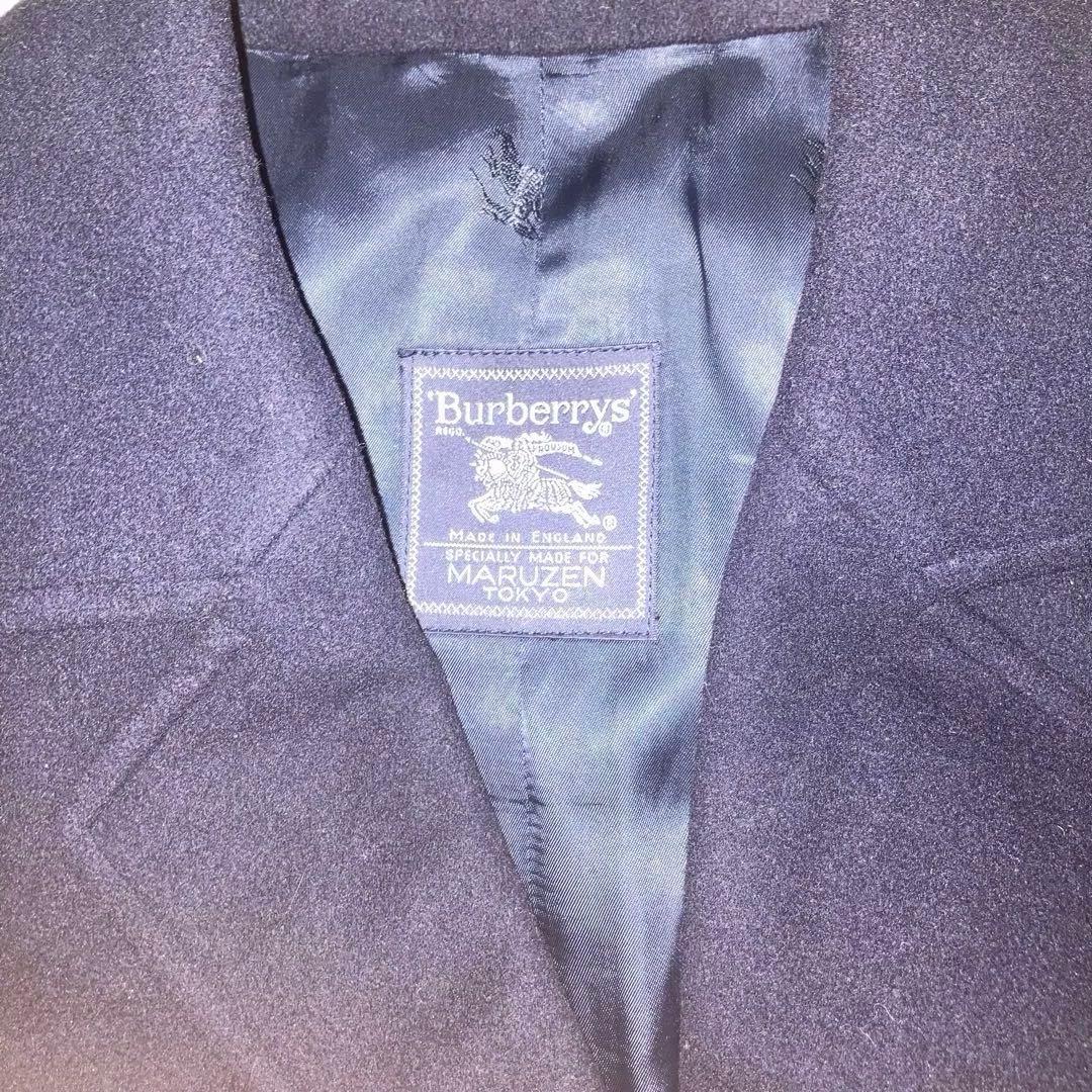 BURBERRY'S ネイビー ダブルコート　金ボタン裏地シャドーホース丸善別注