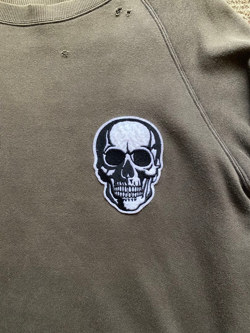 NUMBER (N)INE 04SS ドリーム期 スカル ワッペン スウェット