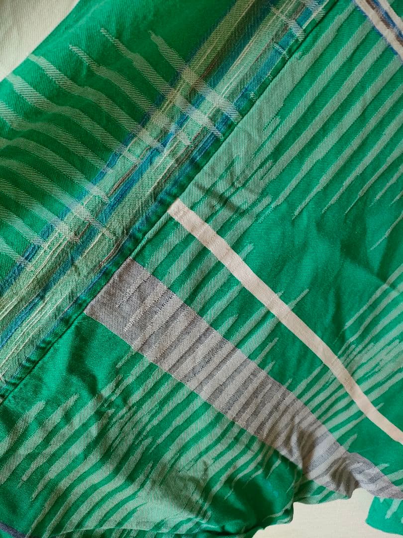 【古着】タマキニイメ タルンパンツ コットンチェック柄サルエルパンツ グリーン