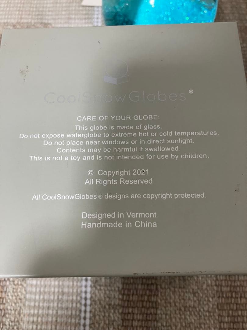 Cool  Globes クールスノーグローブ スノードーム　箱付き