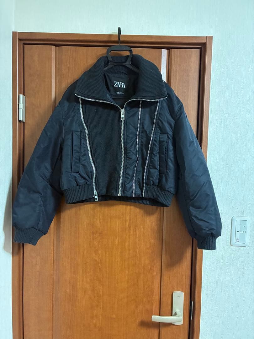 ZARA 2023AW コントラストボンバージャケット 28(S)