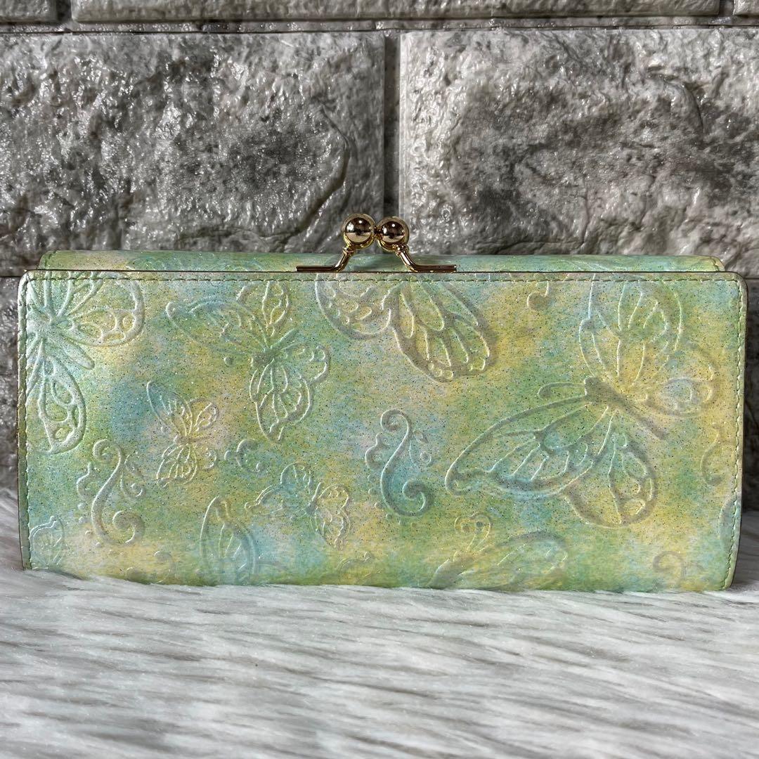 【極美品】アナスイ　パピヨン　バタフライモチーフ　がま口　長財布