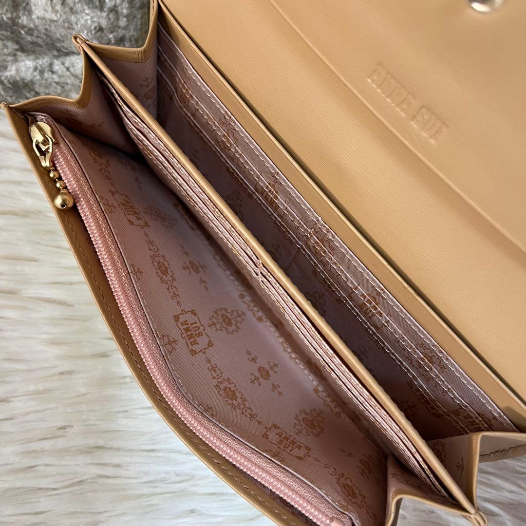 【極美品】アナスイ　パピヨン　バタフライモチーフ　がま口　長財布