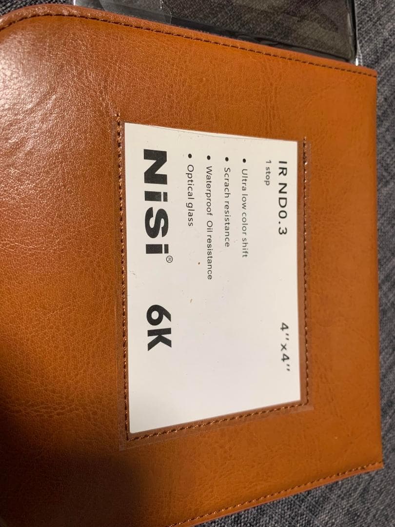 NISI 6K  赤外線0.3フィルタ – 4 x 4 (ブラック)