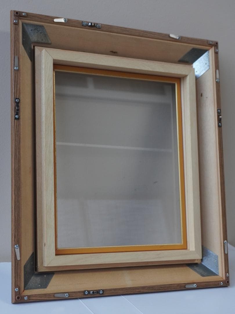 油絵 風景 F3号 仲田 嵩 絵画 静物画 額縁 ガラス付き【美品】