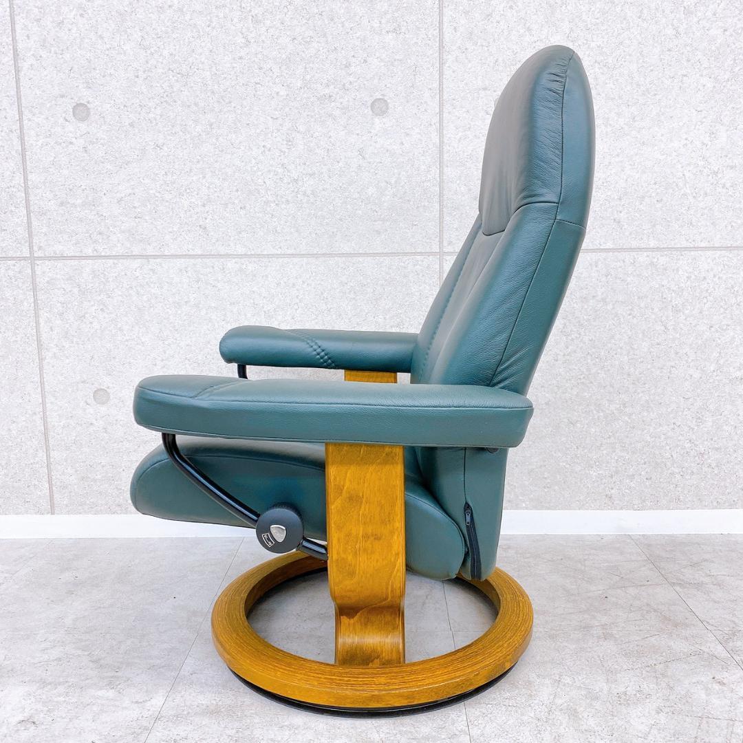 本革 EKORNES エコーネス ストレスレスチェア & オットマンセット