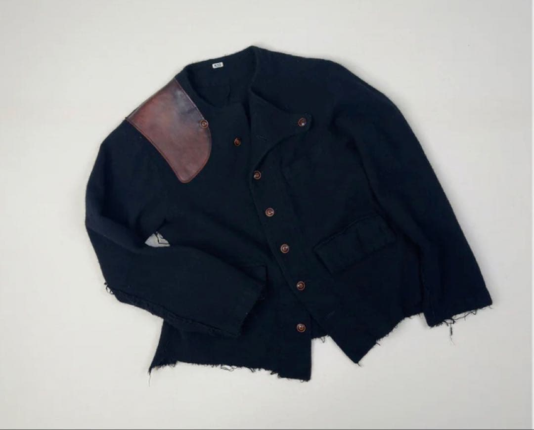 美品/25AW/KHOKI Asymmetric jacket Black