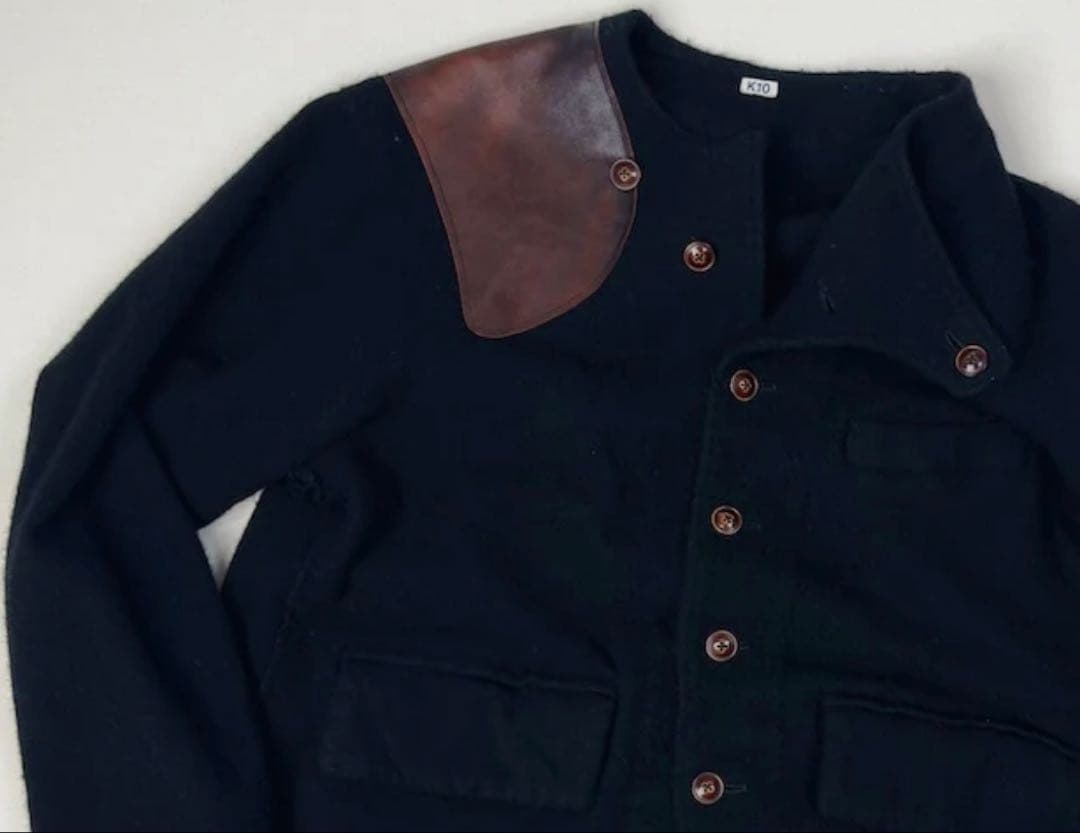 美品/25AW/KHOKI Asymmetric jacket Black