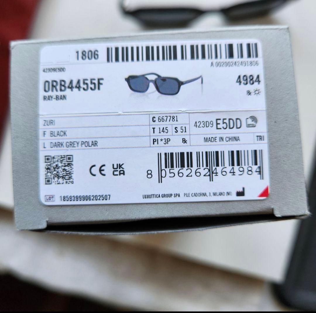 新品未使用　Ray-Ban サングラス　ブラック　フルフィットモデル