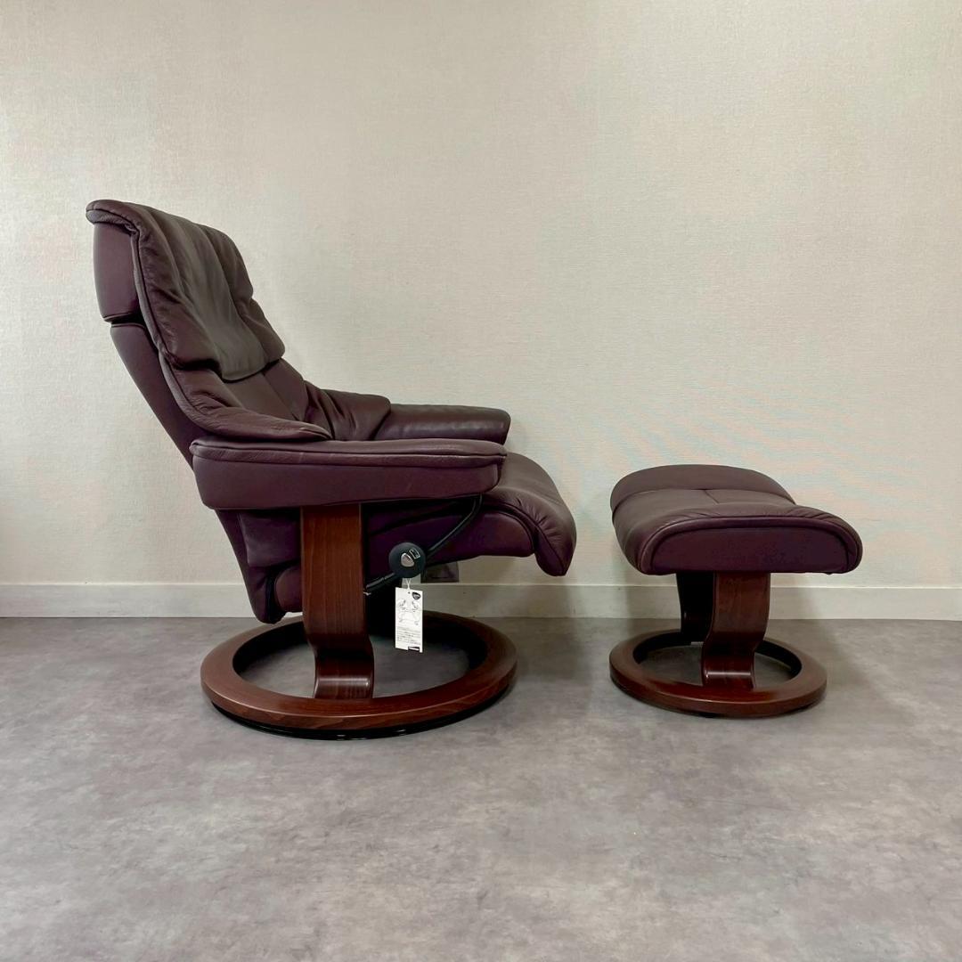 EKORNES エコーネス ストレスレス レノ M 本革 リクライニングチェア