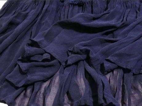 ヌキテパ 大人可愛い シアー レース ギャザー レーヨン ワンピース