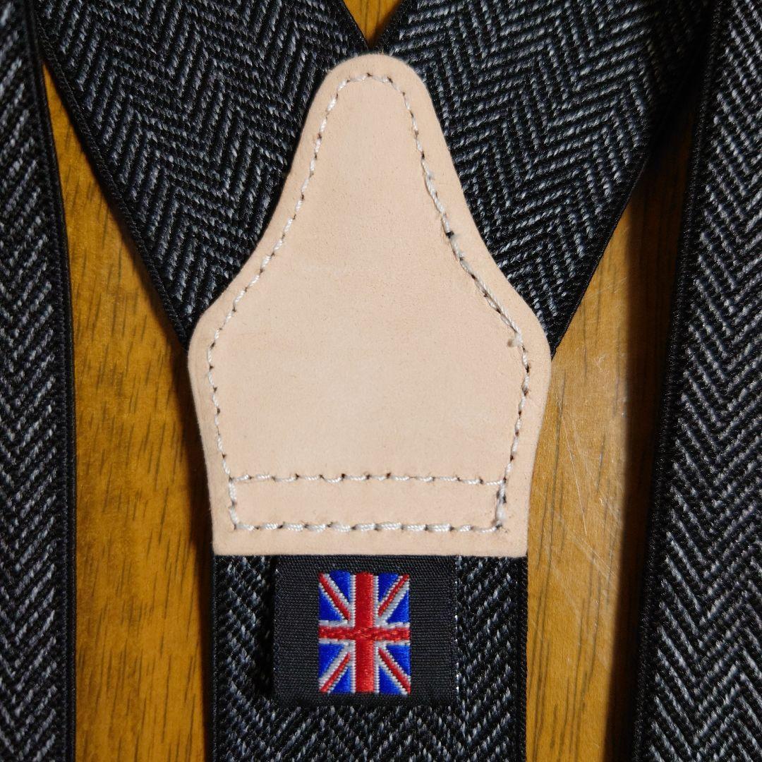  THURSTON アルバートサーストン サスペンダー ヘリンボーン