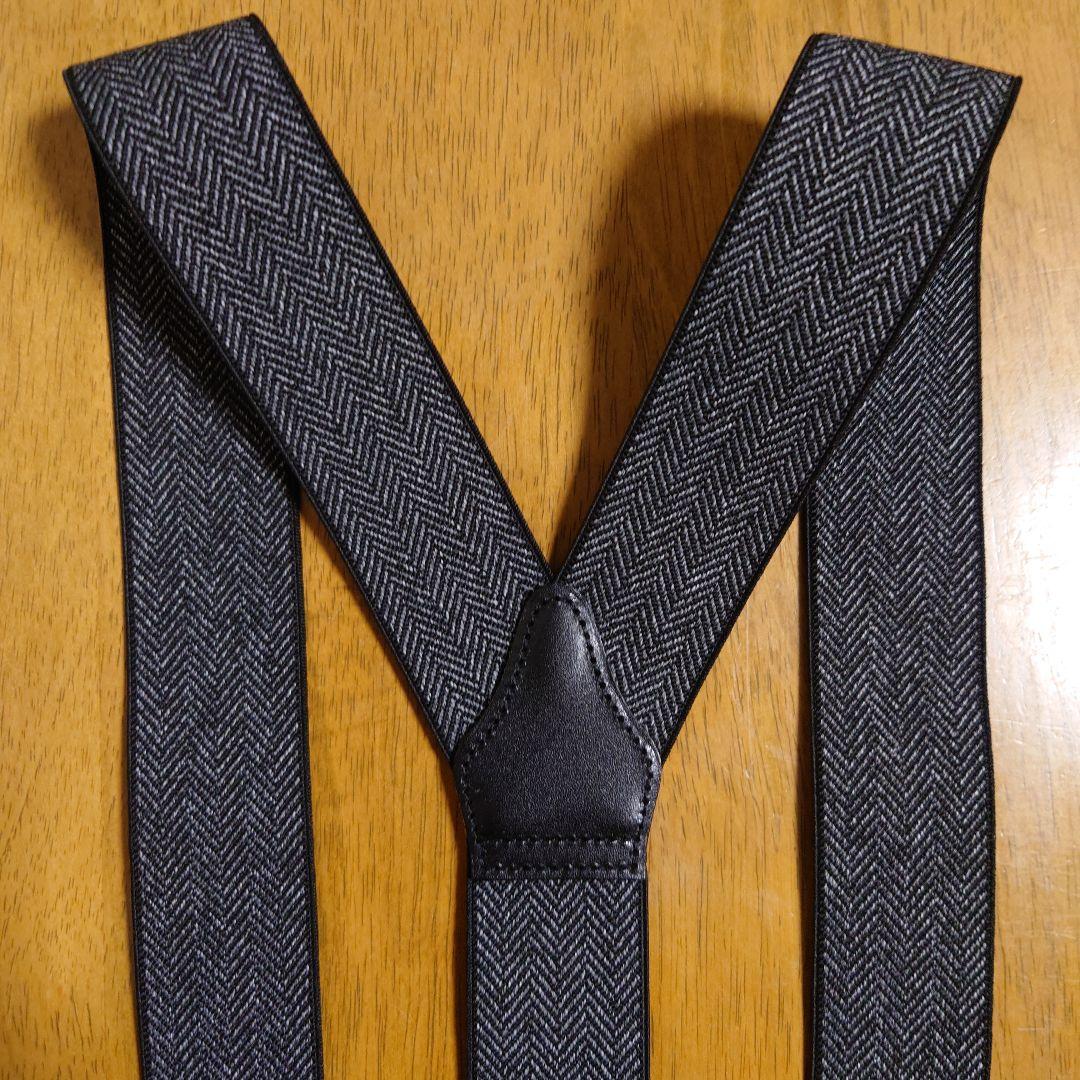  THURSTON アルバートサーストン サスペンダー ヘリンボーン