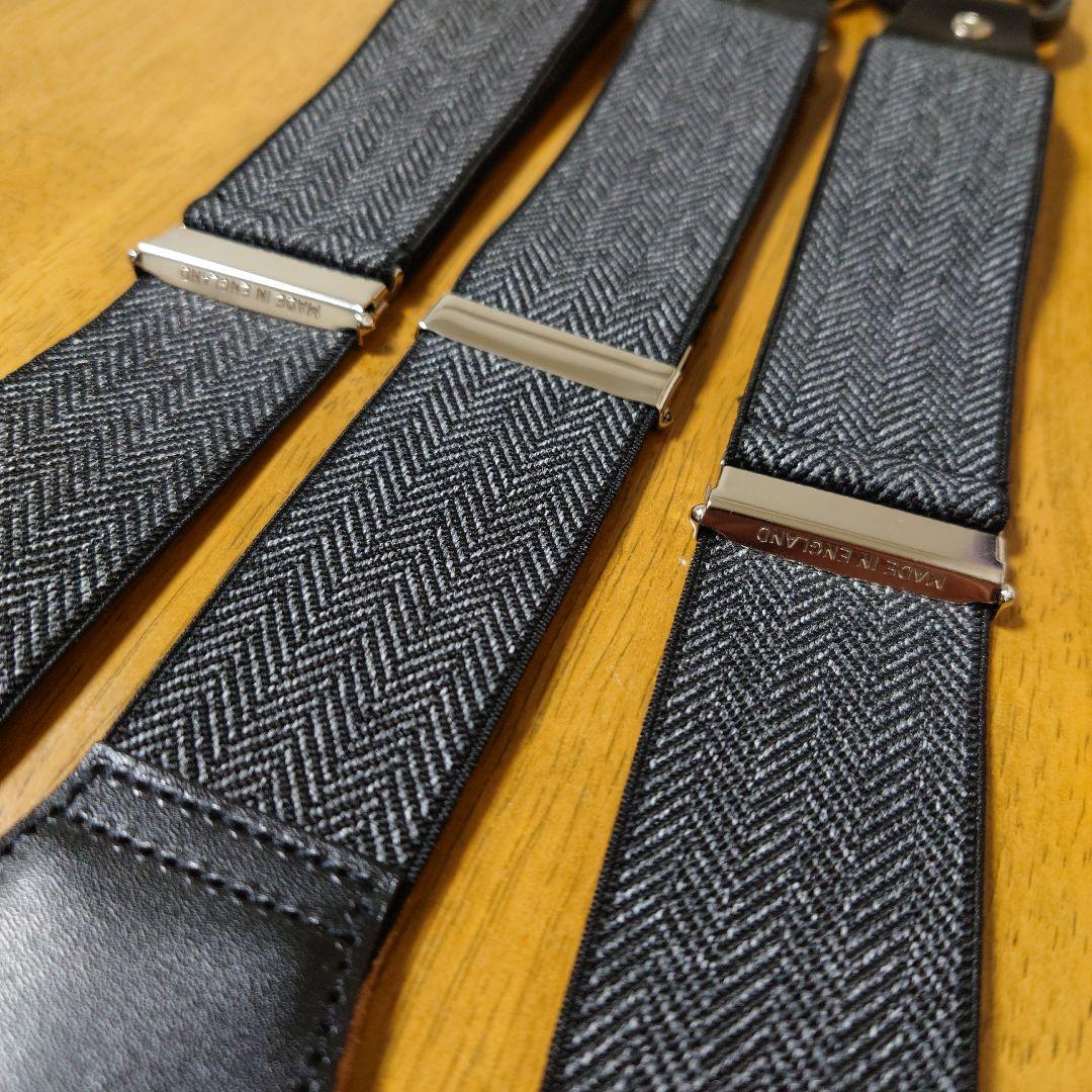  THURSTON アルバートサーストン サスペンダー ヘリンボーン