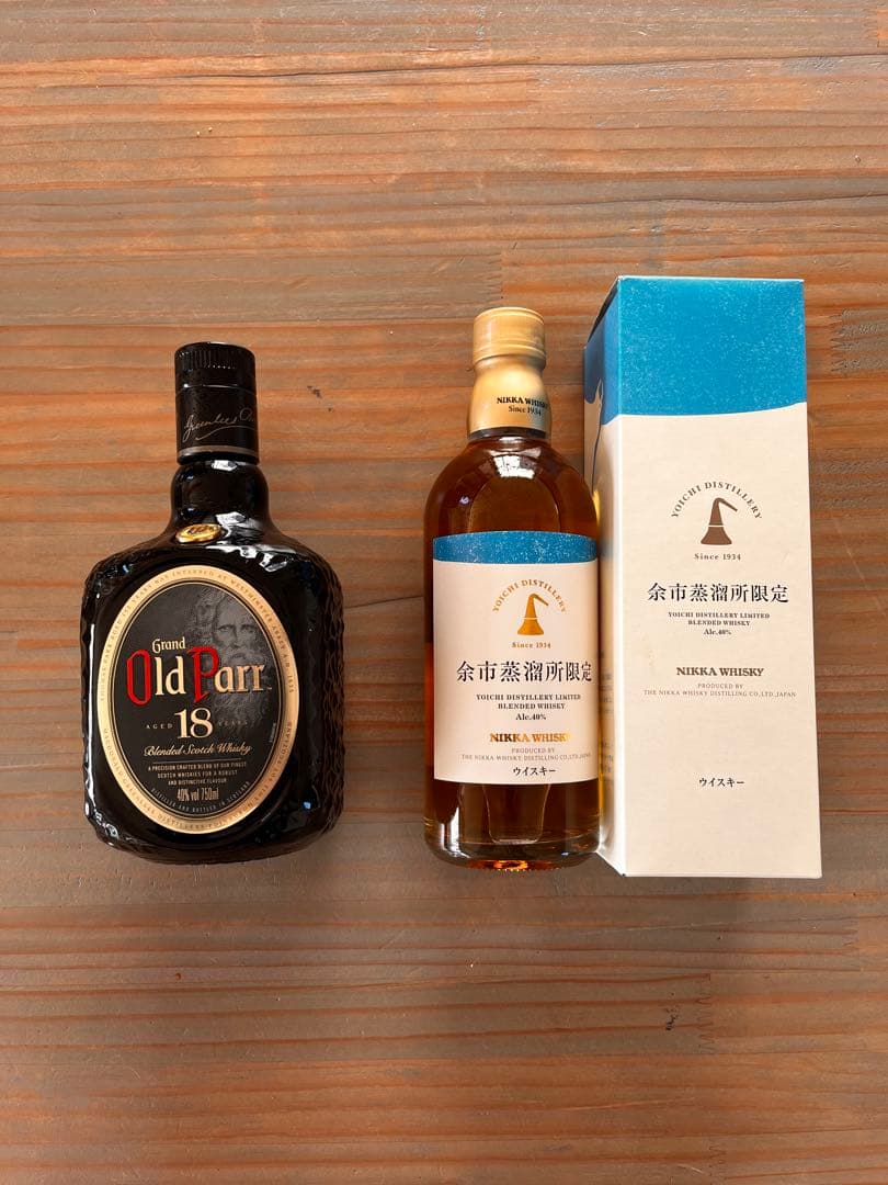 未開封ウイスキー　Old Parr オールドパー18年　余市蒸溜所限定セット