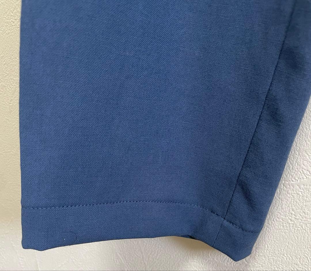未使用タグ付き 2024春夏 Theoryパンツ麻混 ブルー　定価29,900円