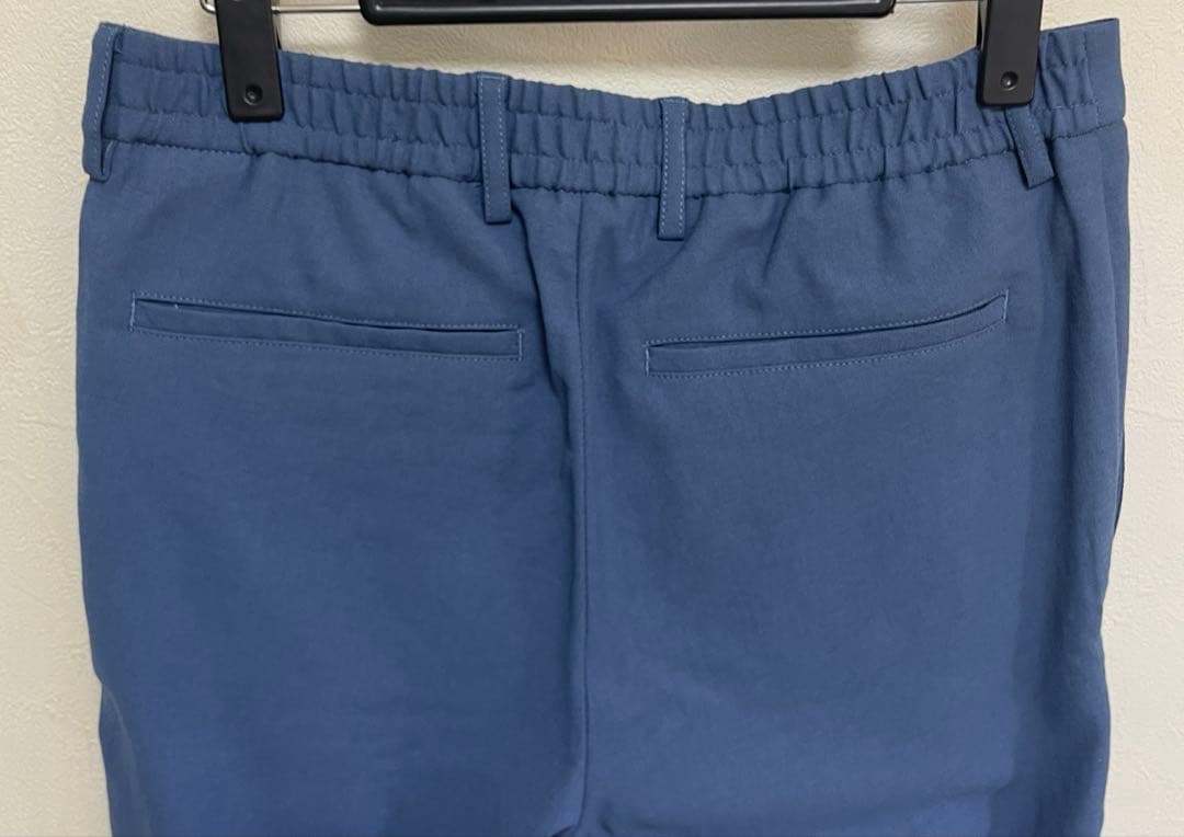 未使用タグ付き 2024春夏 Theoryパンツ麻混 ブルー　定価29,900円