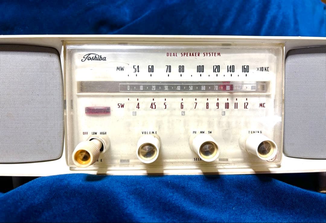 ★【東芝「かなりやRS」真空管ラジオ「5ZL-507形」★ 昭和レトロ★希少品★