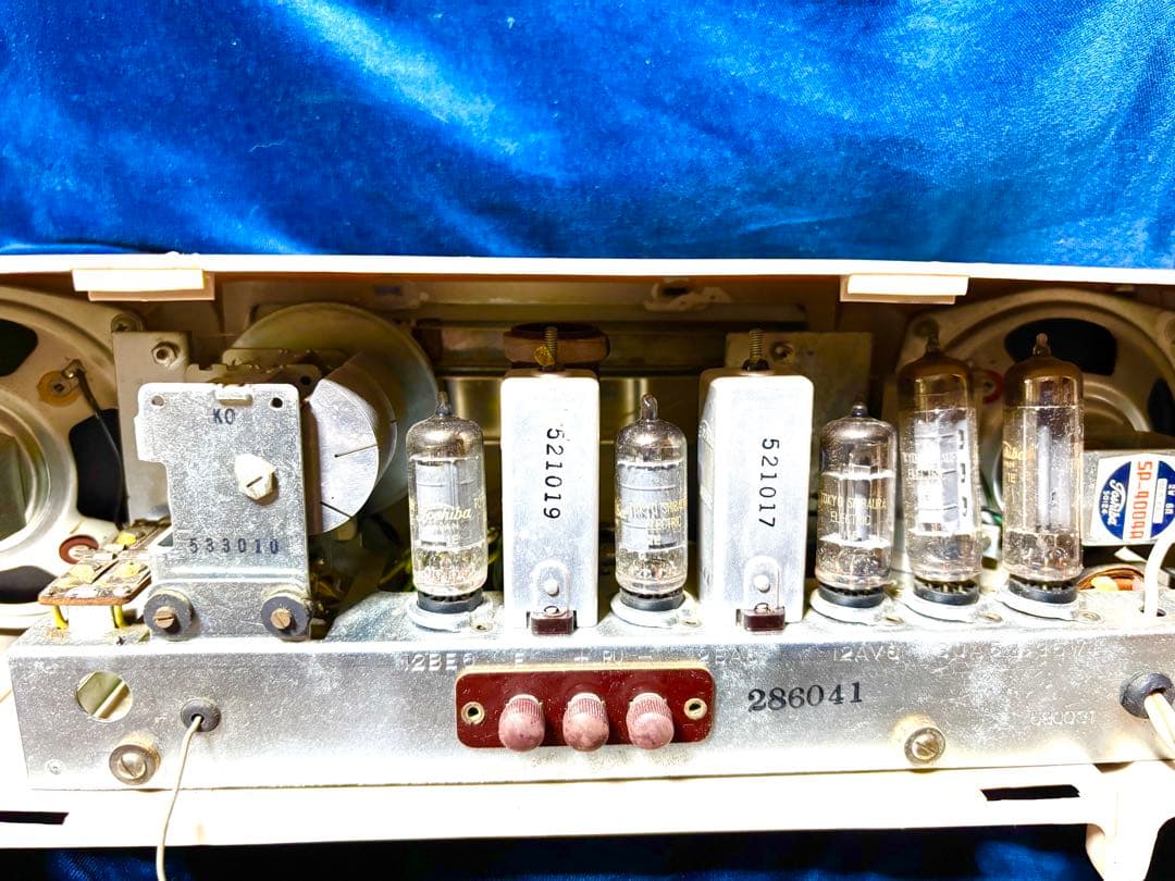 ★【東芝「かなりやRS」真空管ラジオ「5ZL-507形」★ 昭和レトロ★希少品★