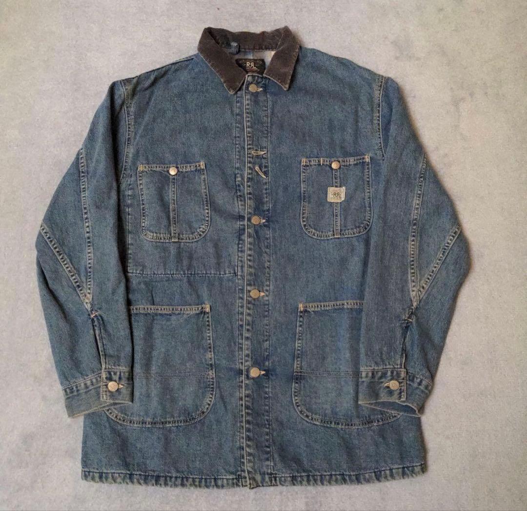 RRL Ralph Lauren デニムカバーオール 三ツ星 USA 90s