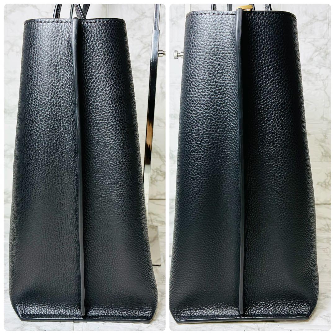 ★【極美品】コーチ 0689 ウィロウ トートバッグ レザー 黒 A4可 手提げ