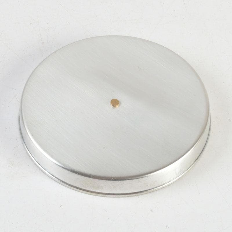 煎茶道具　鎚起銅器　玉川堂造　鋲打　葉文　茶筒　共箱　C　9428