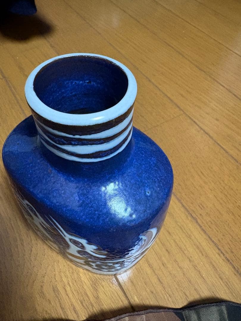 ロイヤルコペンハーゲン 花瓶　フラワーベース　鳥の模様