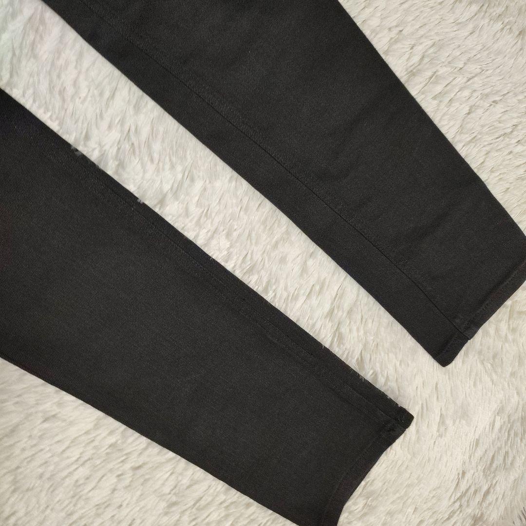 勝*山様 KSUBI size 34 スキニーデニムパンツ ブラック ストレッチ