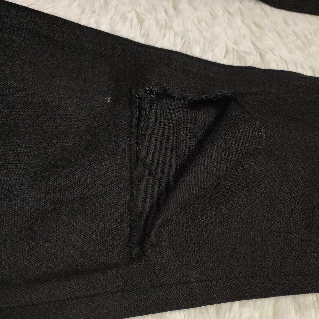 勝*山様 KSUBI size 34 スキニーデニムパンツ ブラック ストレッチ