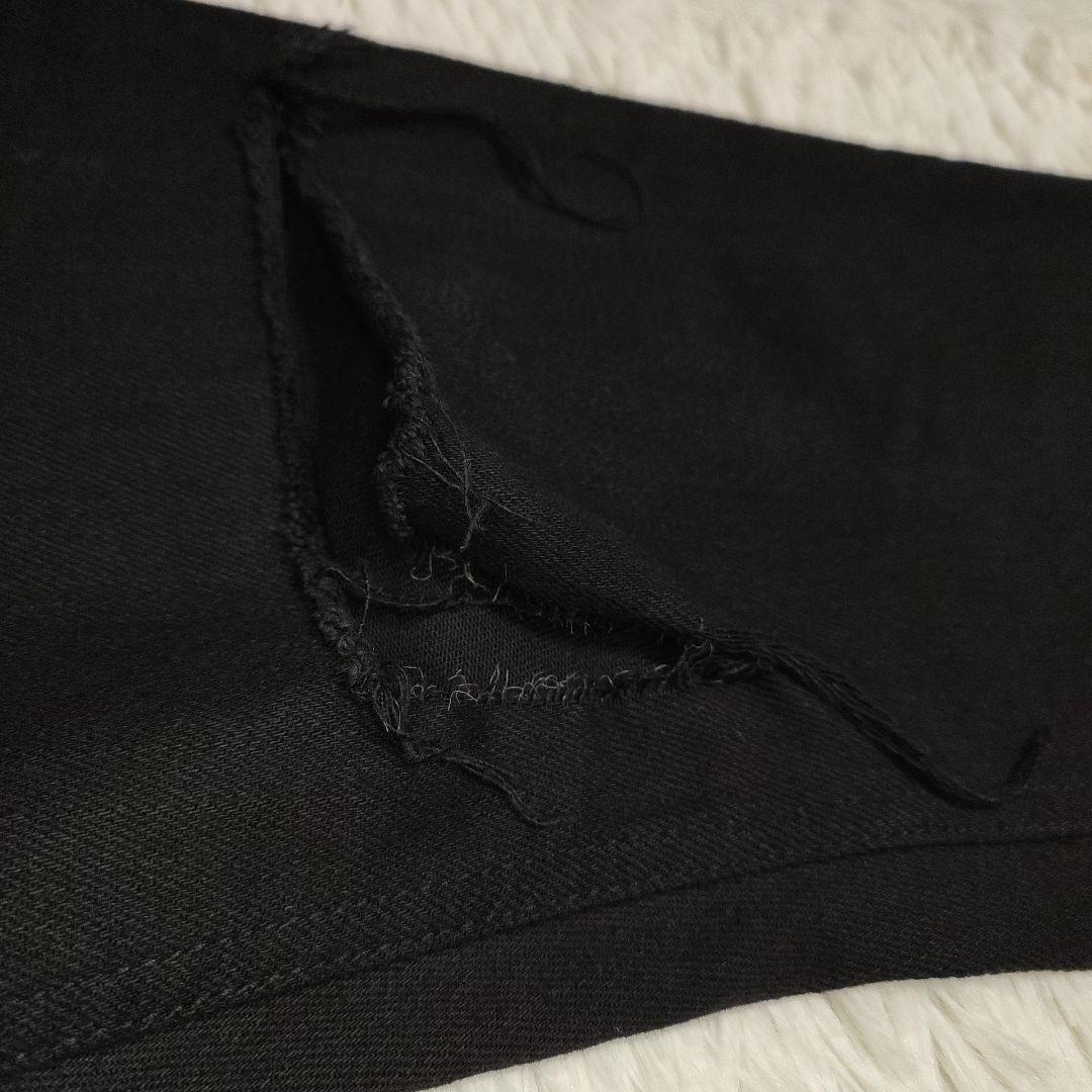 勝*山様 KSUBI size 34 スキニーデニムパンツ ブラック ストレッチ