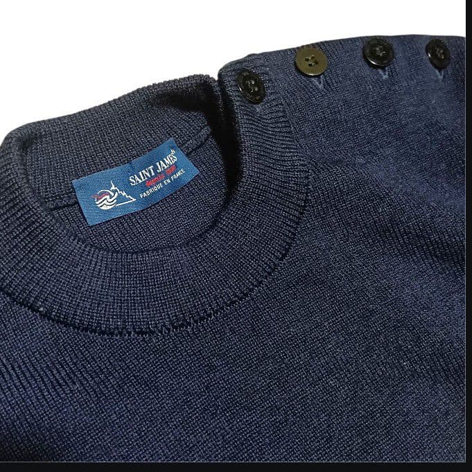セントジェームス Lサイズ マリンセーター 肩ボタンフランス製